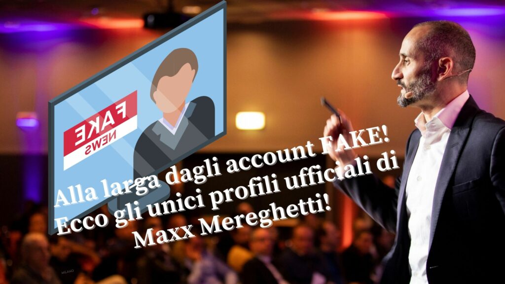 Alla larga dagli account FAKE! Ecco gli unici profili ufficiali di Maxx Mereghetti!