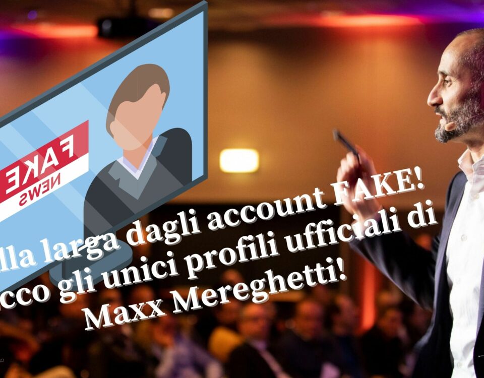 Alla larga dagli account FAKE! Ecco gli unici profili ufficiali di Maxx Mereghetti!